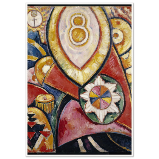 Painting No. 48 (1913) Art Print | Marsden Hartley - Framed Poster - 30x40 cm / 12x16″ - Black frame