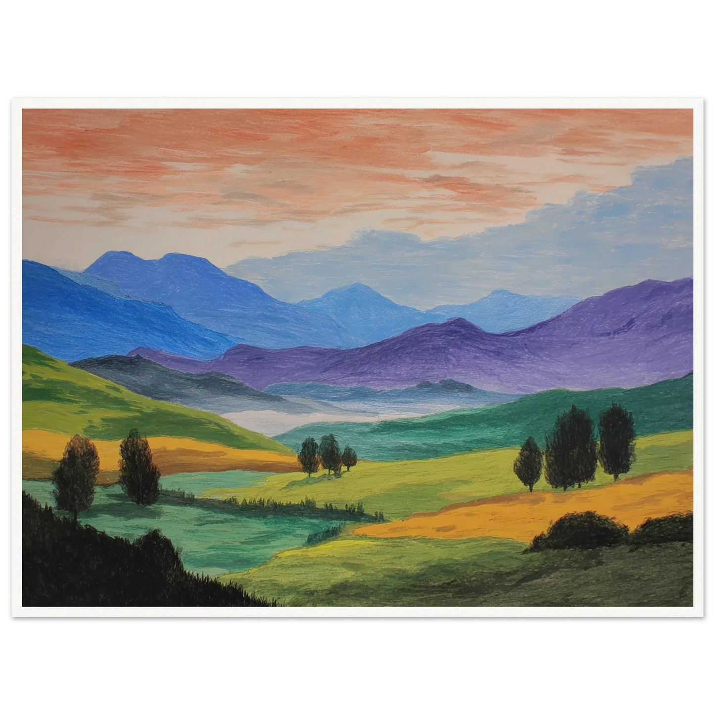 Pastoral Requiem - Framed Poster - 30x40 cm / 12x16″ - Black frame