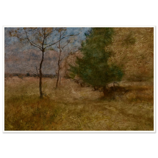 Path through the Woods (circa 1892) Art Print | George Inness - Framed Poster - 30x40 cm / 12x16″ - Black frame