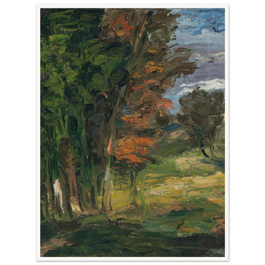 Paysage (1862-1864) Art Print | Paul Cezanne - Framed Poster - 30x40 cm / 12x16″ - Black frame