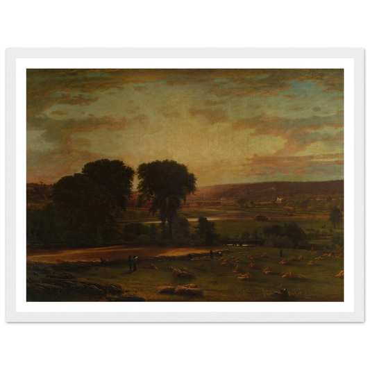 Peace and Plenty (1865) Art Print | George Inness - Framed Poster - 30x40 cm / 12x16″ - Black frame