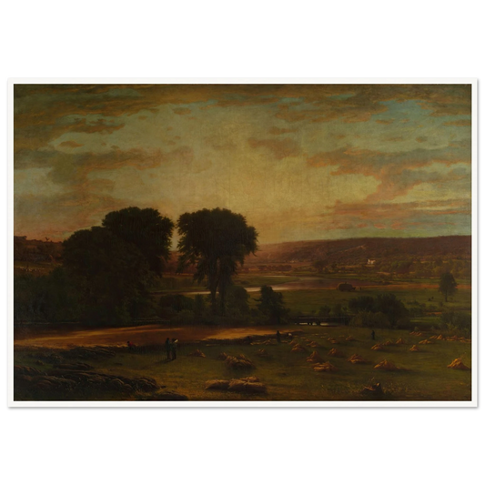 Peace and Plenty (1865) Art Print | George Inness - Framed Poster - 30x40 cm / 12x16″ - Black frame