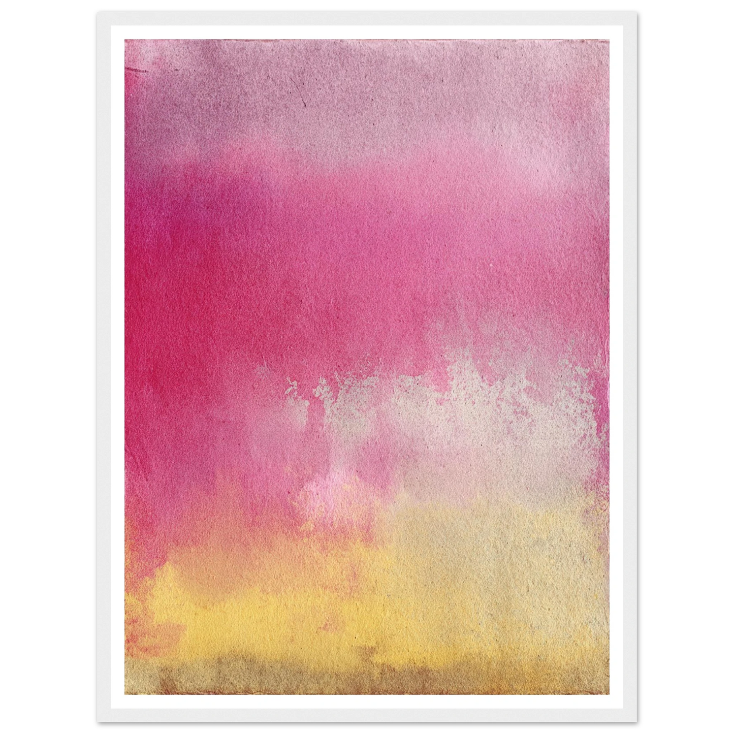 Peach and Berry Field - Framed Poster - 30x40 cm / 12x16″ - Black frame