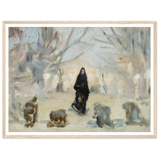 Phantom (1894) Art Print | Jacek Malczewski - Framed Poster - 30x40 cm / 12x16″ - Black frame