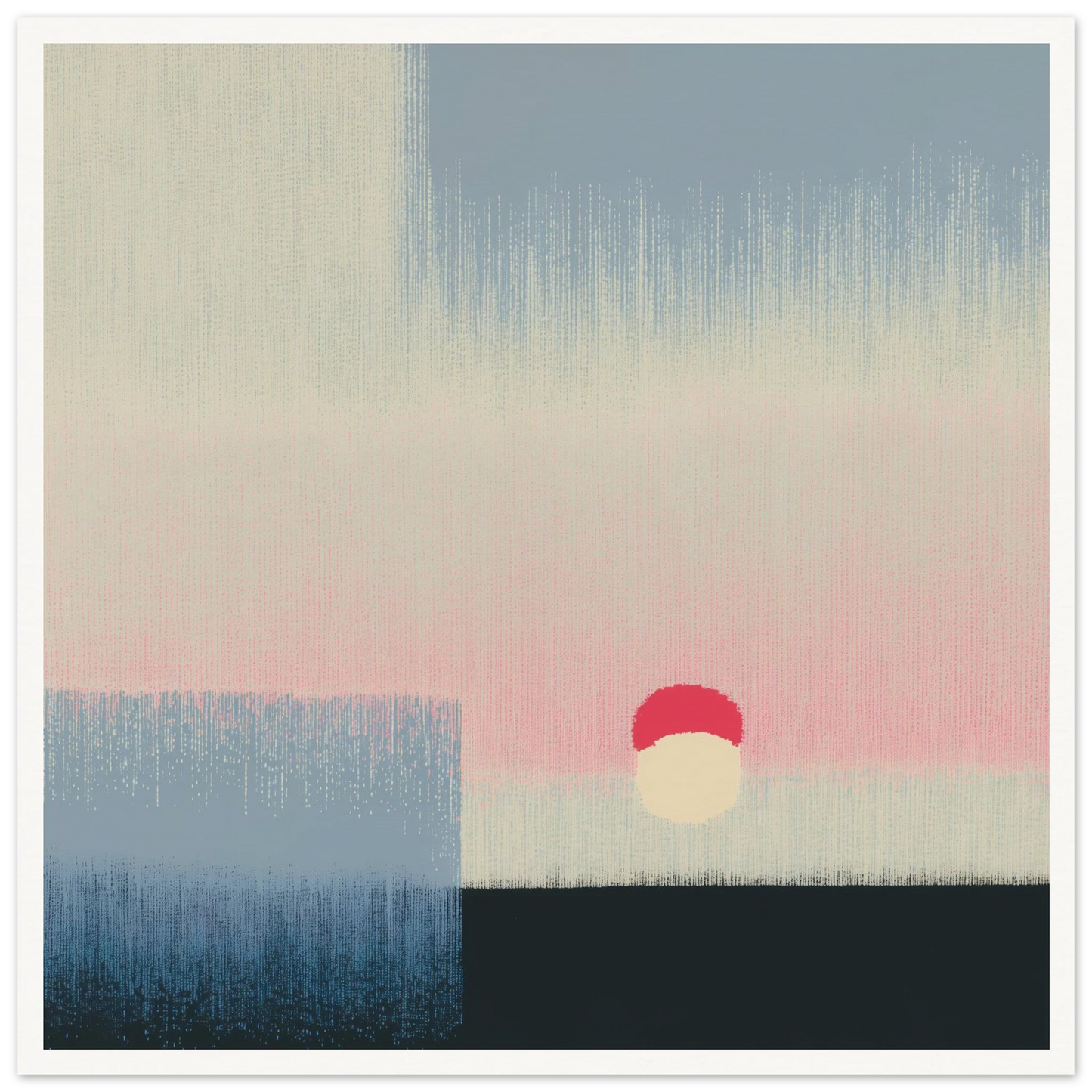 Pink Glow - Framed Poster - 30x30 cm / 12x12″ - Black frame