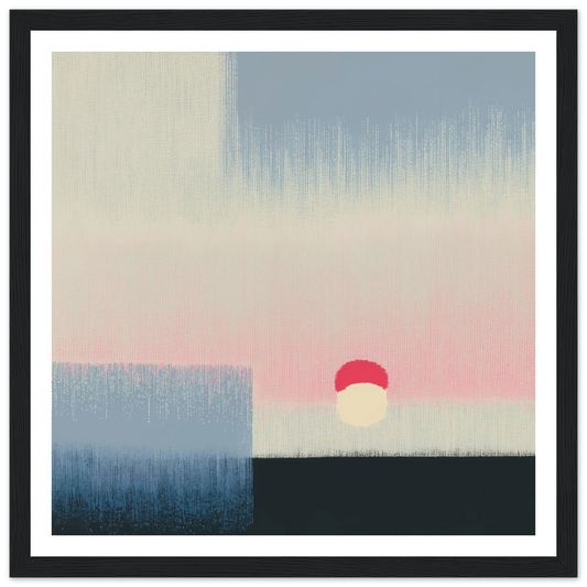 Pink Glow - Framed Poster - 30x30 cm / 12x12″ - Black frame