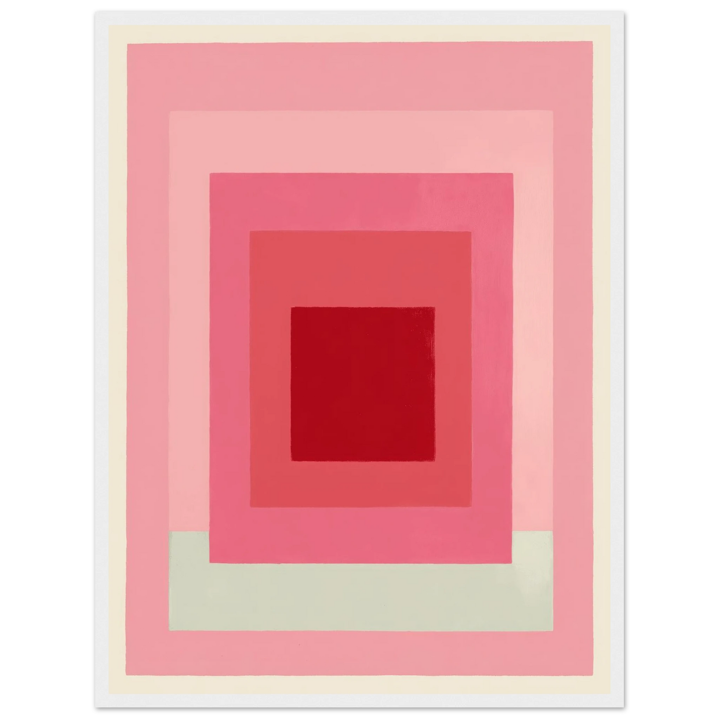Pink Grid Minimal - Framed Poster - 30x40 cm / 12x16″ - Black frame