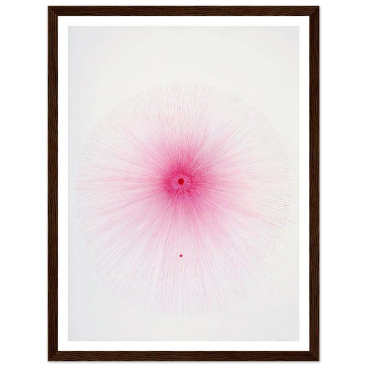 Pink Spray Mark - Framed Poster - 30x40 cm / 12x16″ - Black frame