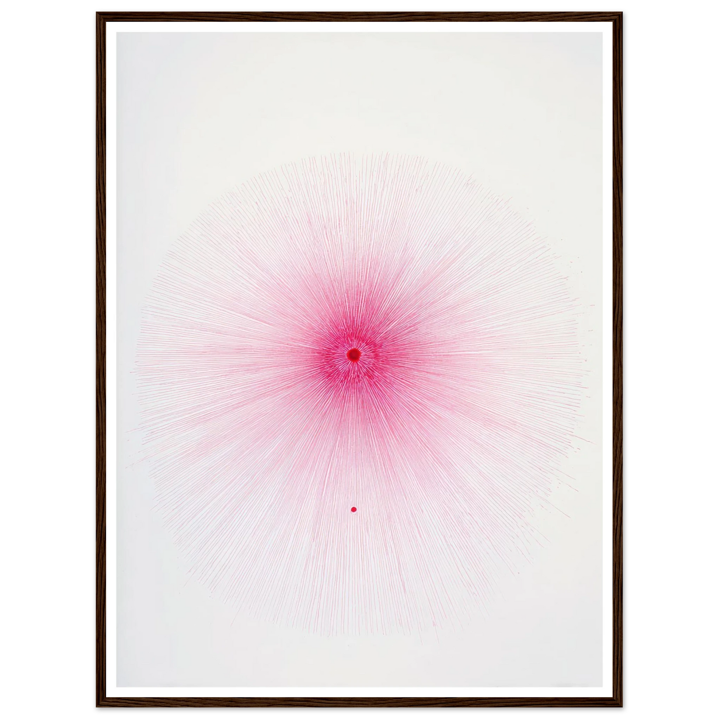 Pink Spray Mark - Framed Poster - 30x40 cm / 12x16″ - Black frame