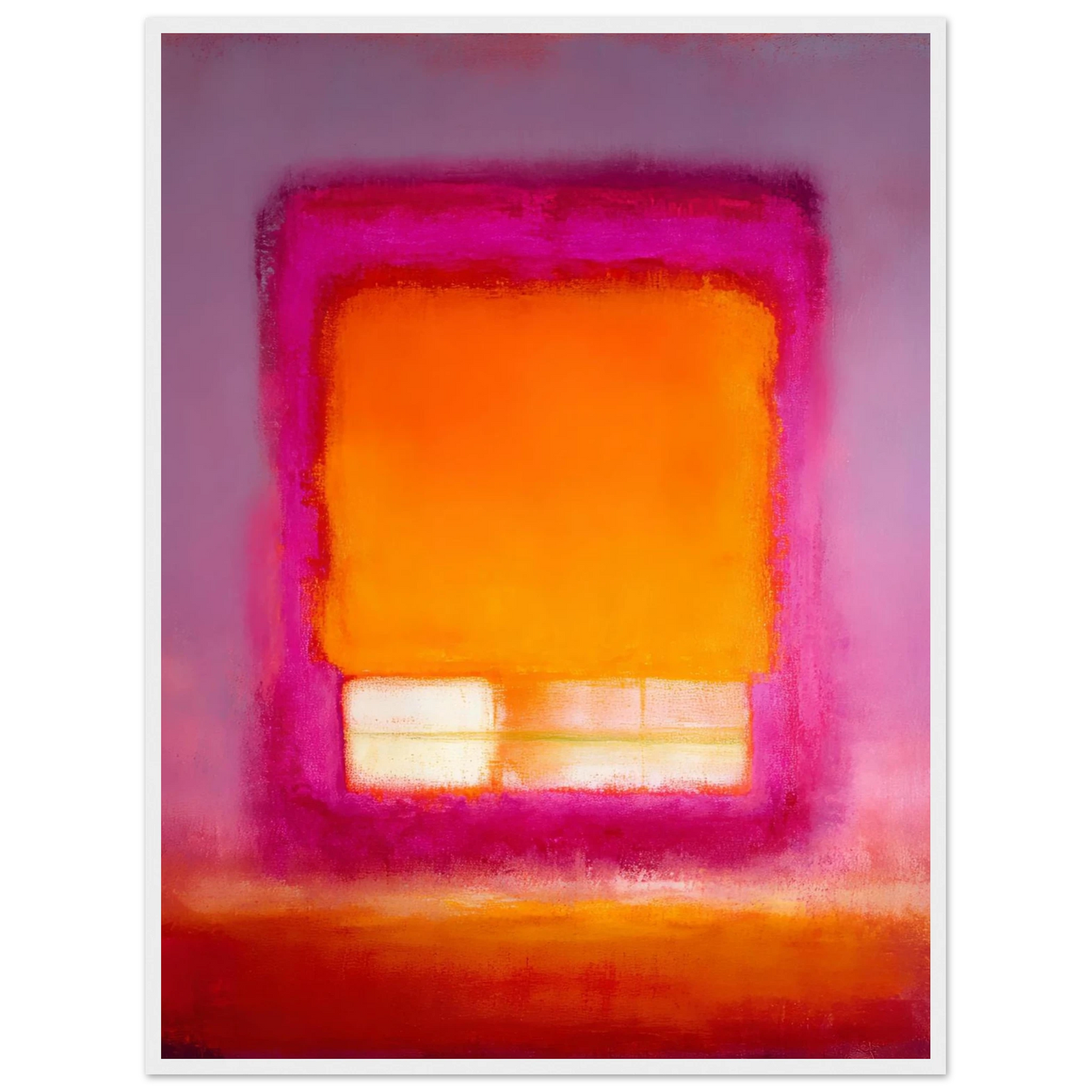 Pink Sunset Square - Framed Poster - 30x40 cm / 12x16″ - Black frame