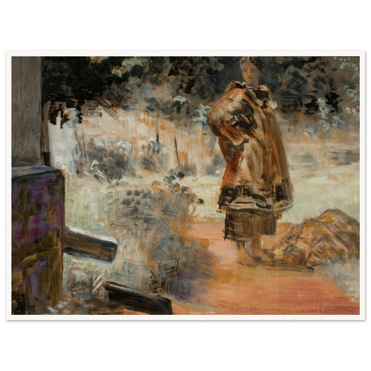 Poisoned water well, sketch (1909) Art Print | Jacek Malczewski - Framed Poster - 30x40 cm / 12x16″ - Black frame