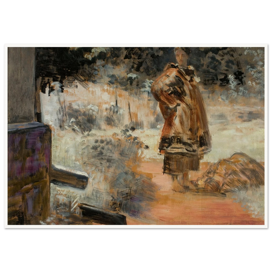 Poisoned water well, sketch (1909) Art Print | Jacek Malczewski - Framed Poster - 30x40 cm / 12x16″ - Black frame