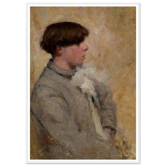 Portrait of a Boy (circa 1885-1889) Art Print | Robert Reid - Framed Poster - 30x40 cm / 12x16″ - Black frame