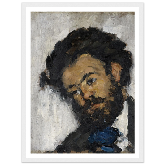 Portrait Of Antoine-Fortuné Marion (1871) Art Print | Paul Cezanne - Framed Poster - 30x40 cm / 12x16″ - Black frame