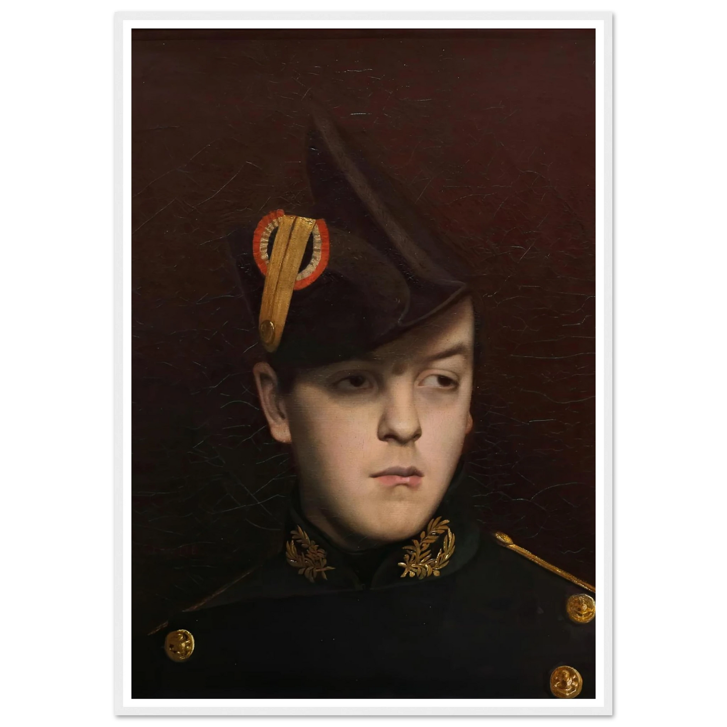 Portrait of Armand Gérome Art Print | Jean Leon Gerome - Framed Poster - 30x40 cm / 12x16″ - Black frame