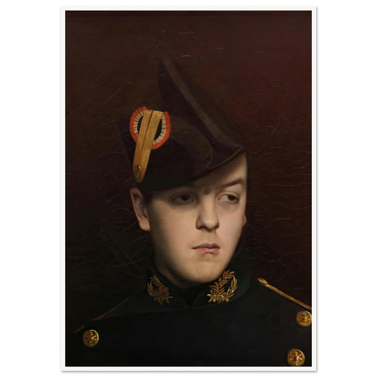 Portrait of Armand Gérome Art Print | Jean Leon Gerome - Framed Poster - 30x40 cm / 12x16″ - Black frame