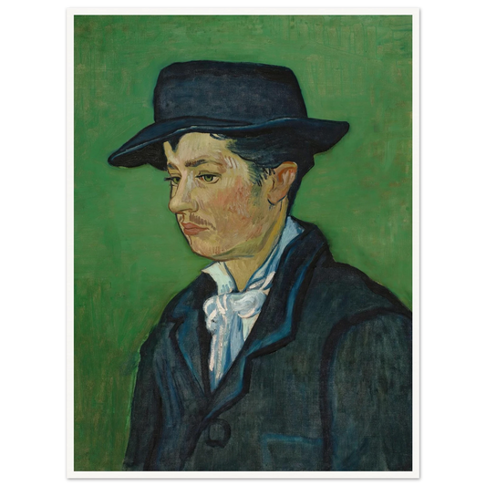 Portrait Of Armand Roulin (1888) Art Print | Vincent van Gogh - Framed Poster - 30x40 cm / 12x16″ - Black frame