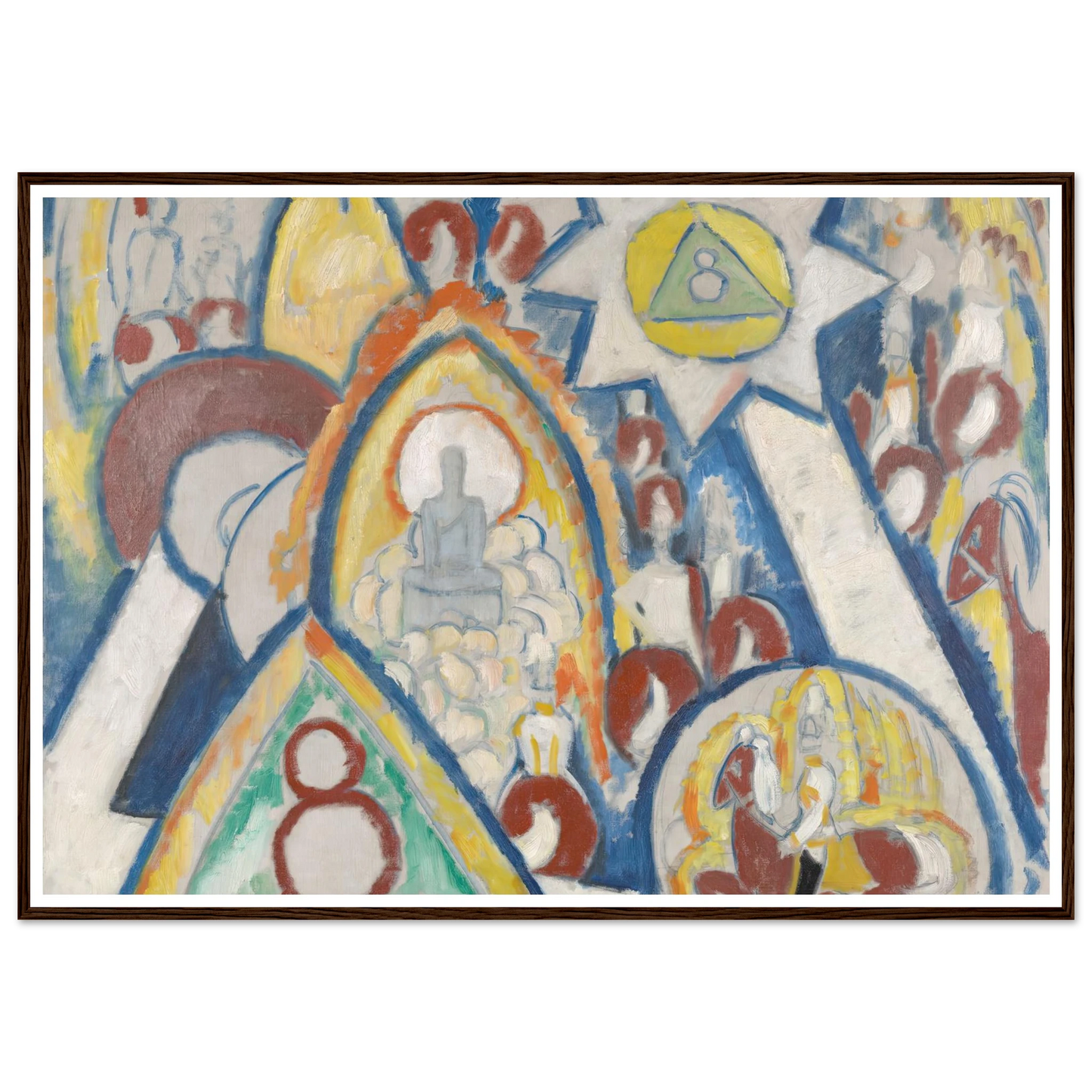 Portrait of Berlin (1913) Art Print | Marsden Hartley - Framed Poster - 30x40 cm / 12x16″ - Black frame