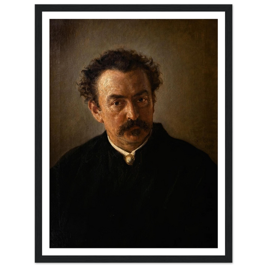 Portrait of Henryk Anastazy Groppler (1872) Art Print | Jan Matejko - Framed Poster - 30x40 cm / 12x16″ - Black frame
