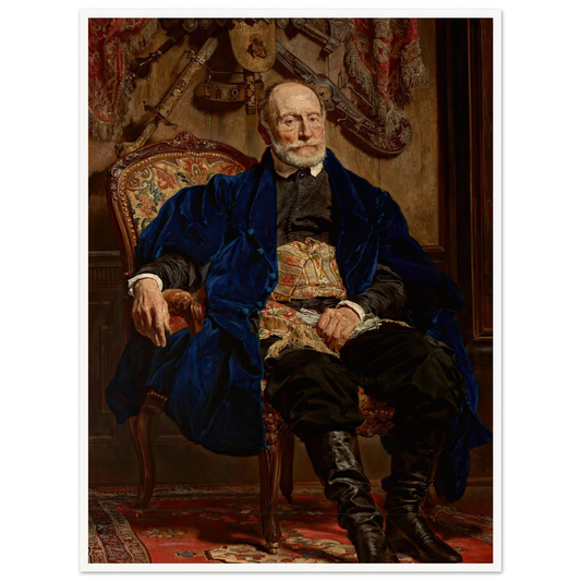 Portrait of Piotr Moszyński (1874) Art Print | Jan Matejko - Framed Poster - 30x40 cm / 12x16″ - Black frame