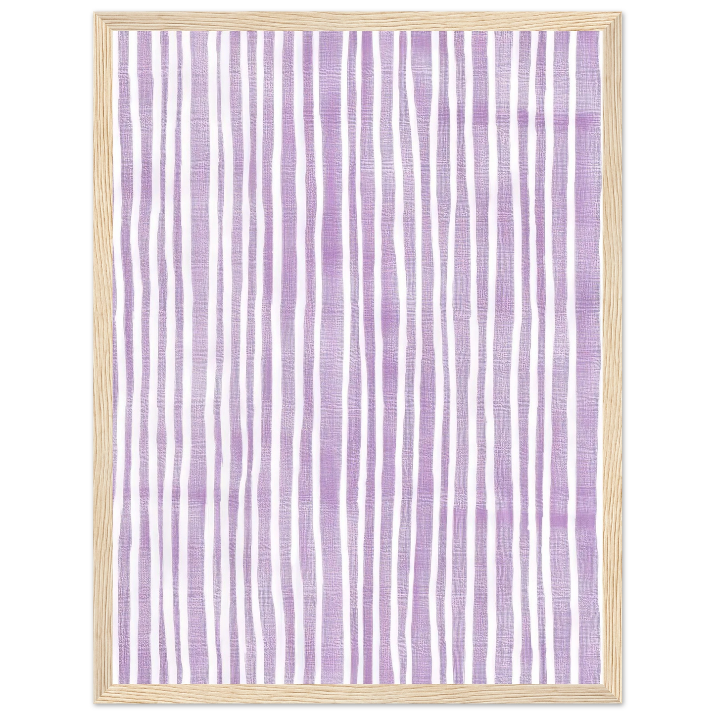 Purple Stripes - Framed Poster - 30x40 cm / 12x16″ - Black frame