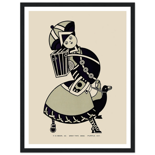 Queen City Ink, Ad. 15 (1890-1913) Art Print | Augustus Jansson - Framed Poster - 30x40 cm / 12x16″ - Black frame