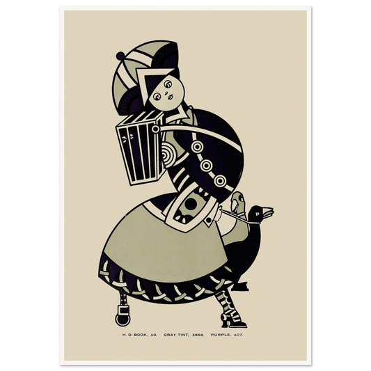 Queen City Ink, Ad. 15 (1890-1913) Art Print | Augustus Jansson - Framed Poster - 30x40 cm / 12x16″ - Black frame