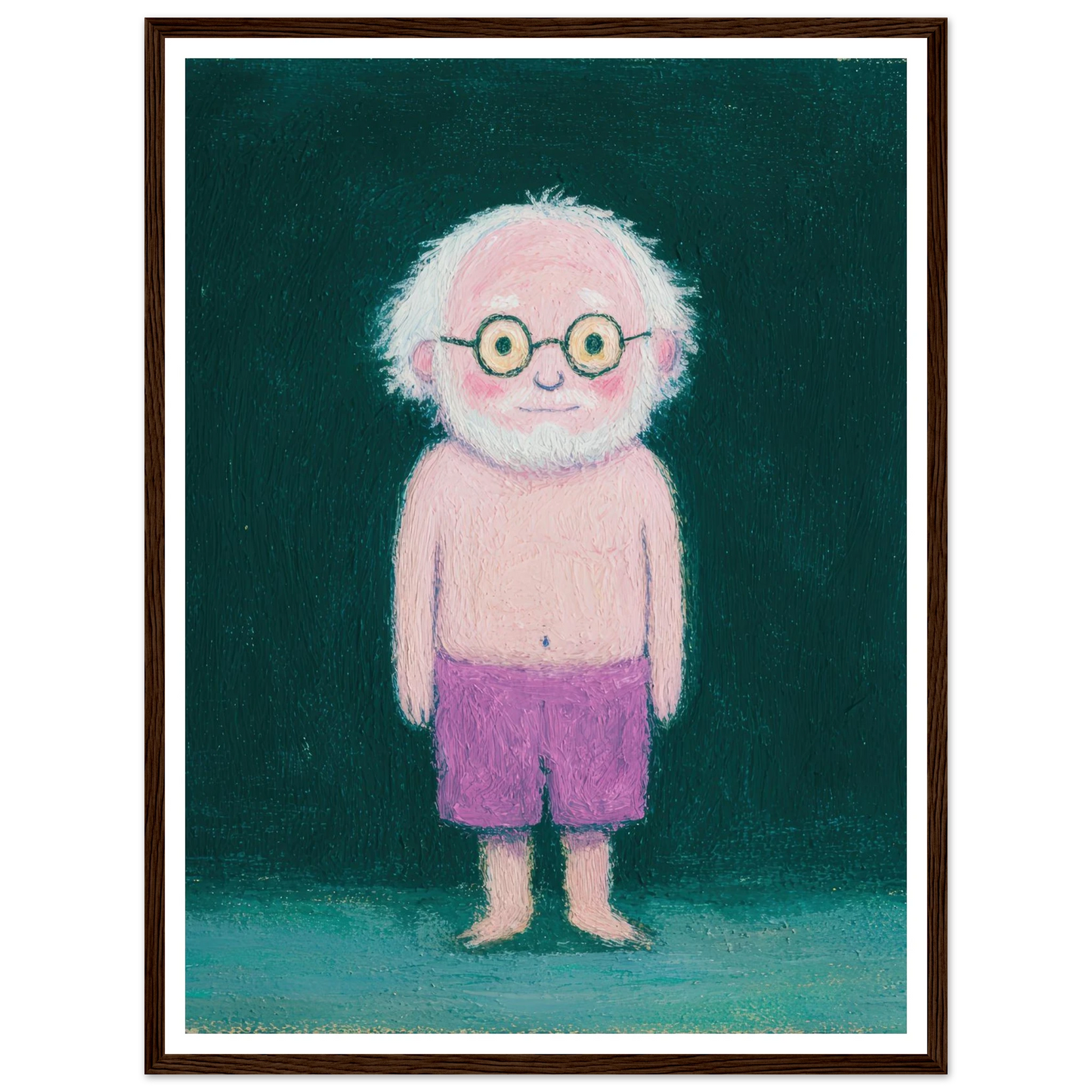 Quiet Observer - Framed Poster - 30x40 cm / 12x16″ - Black frame