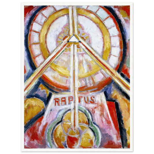 Raptus (circa 1913) Art Print | Marsden Hartley - Framed Poster - 30x40 cm / 12x16″ - Black frame