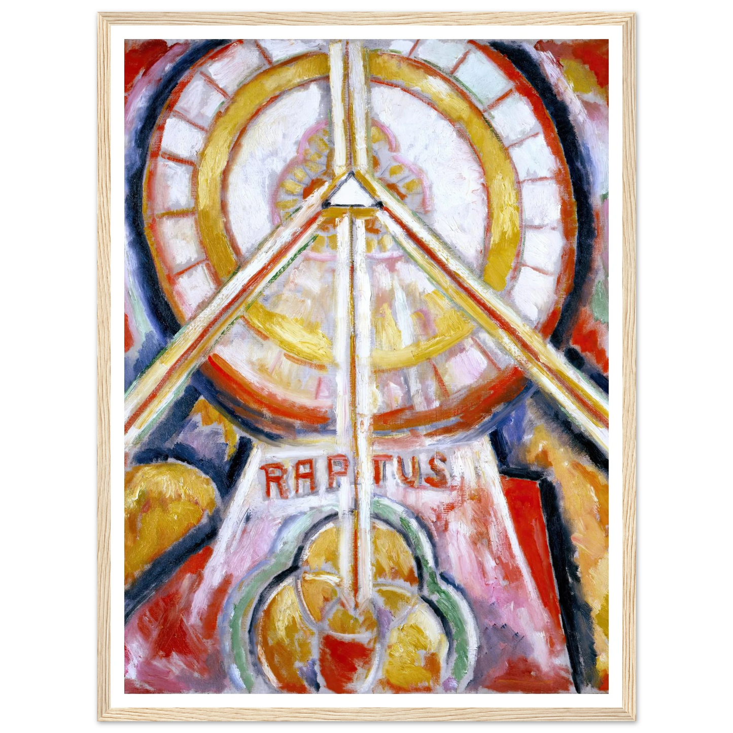 Raptus (circa 1913) Art Print | Marsden Hartley - Framed Poster - 30x40 cm / 12x16″ - Black frame