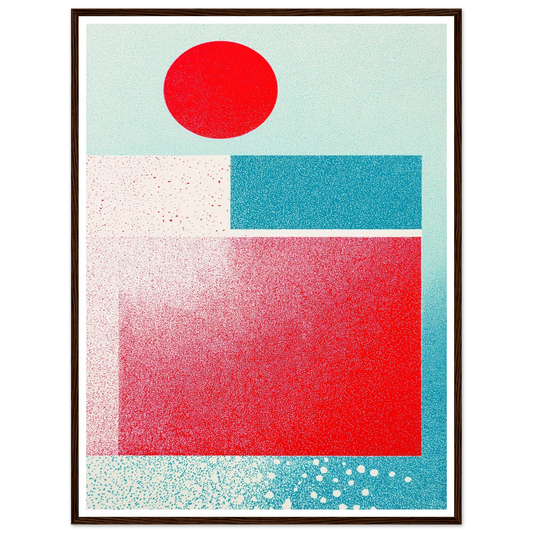 Red Focus Point - Framed Poster - 30x40 cm / 12x16″ - Black frame