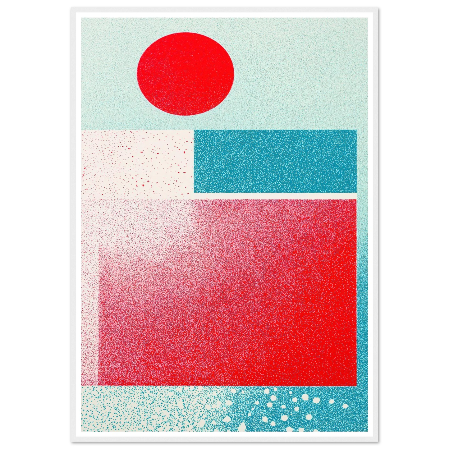 Red Focus Point - Framed Poster - 30x40 cm / 12x16″ - Black frame