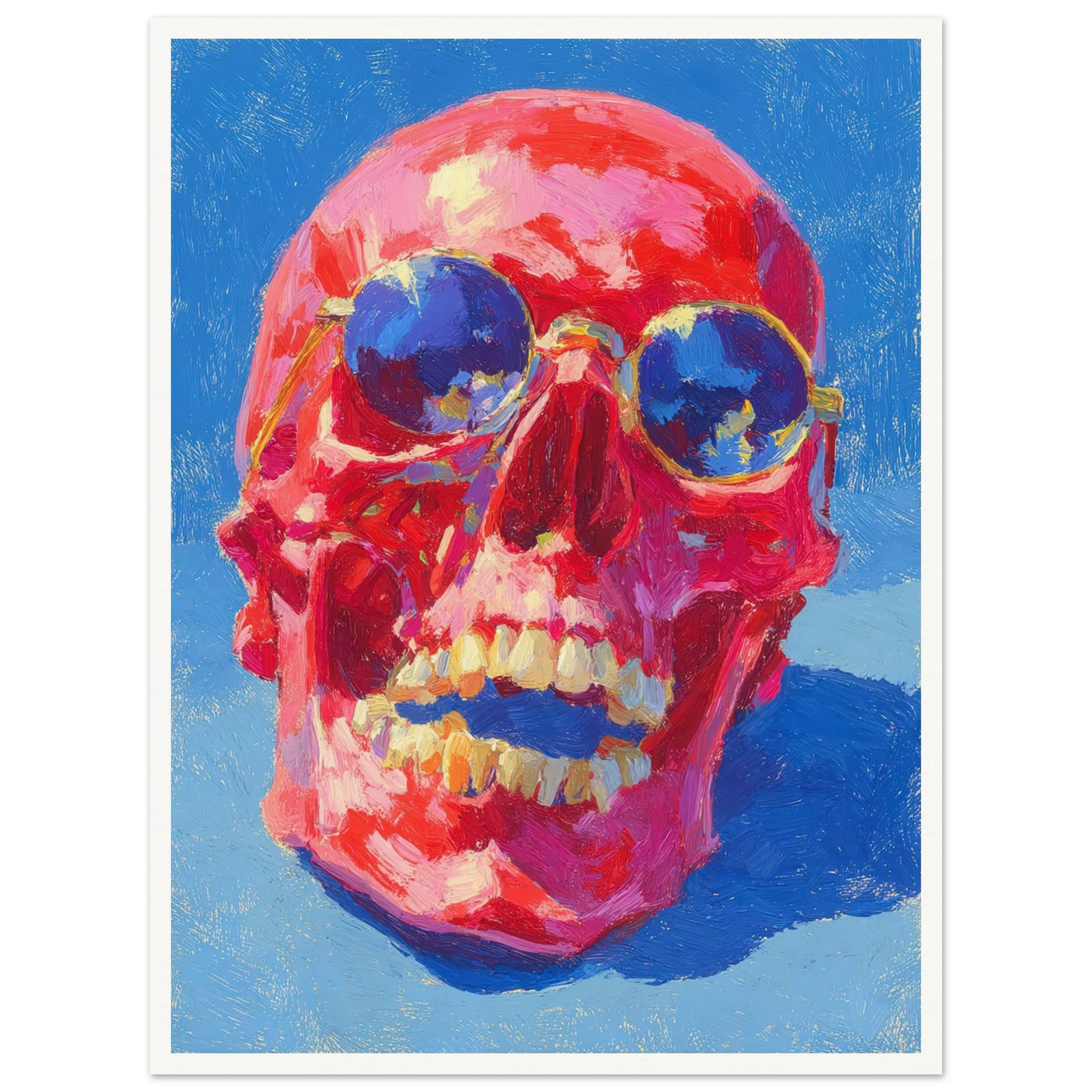 Red Skull - Framed Poster - 30x40 cm / 12x16″ - Black frame