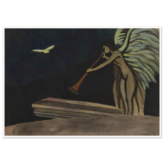 Résurrection (1928) Art Print | Leon Spilliaert - Framed Poster - 30x40 cm / 12x16″ - Black frame