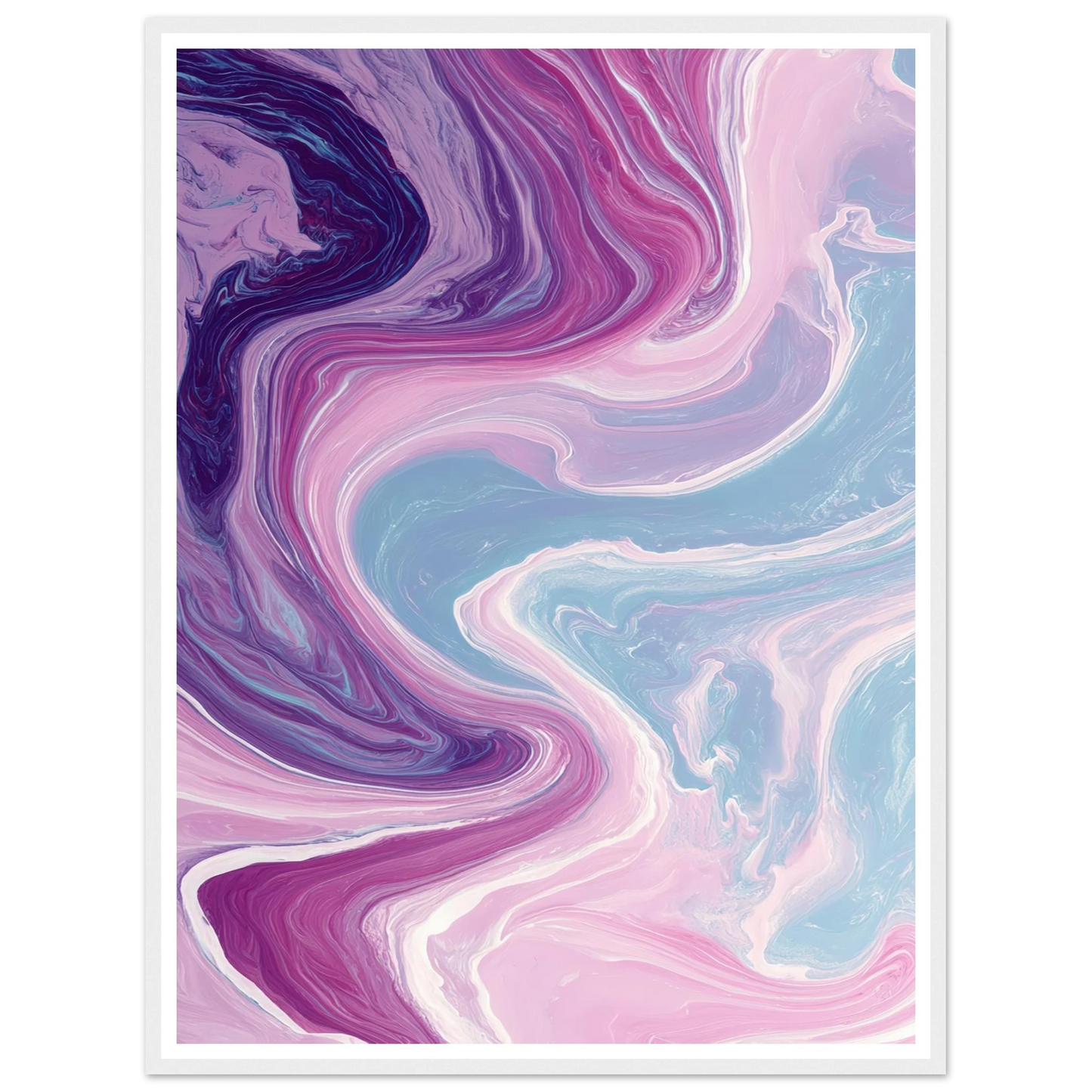 River of Gilded Ice - Framed Poster - 30x40 cm / 12x16″ - Black frame