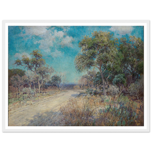 Road to the Hills (c. 1918) Art Print | Julian Onderdonk - Framed Poster - 30x40 cm / 12x16″ - Black frame
