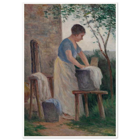Rolleboise, la lessive dans le jardin (1935) Art Print | Maximilien Luce-Quipham Collections