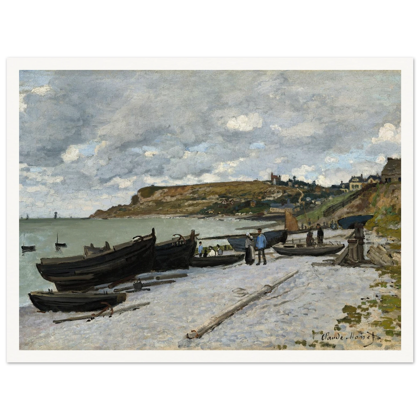 Sainte-Adresse (1867) Art Print | Claude Monet - Framed Poster - 30x40 cm / 12x16″ - Black frame