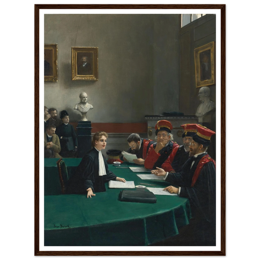 Salle d’examen de doctorat (The Doctoral Jury) Art Print | Jean Beraud - Framed Poster - 30x40 cm / 12x16″ - Black frame