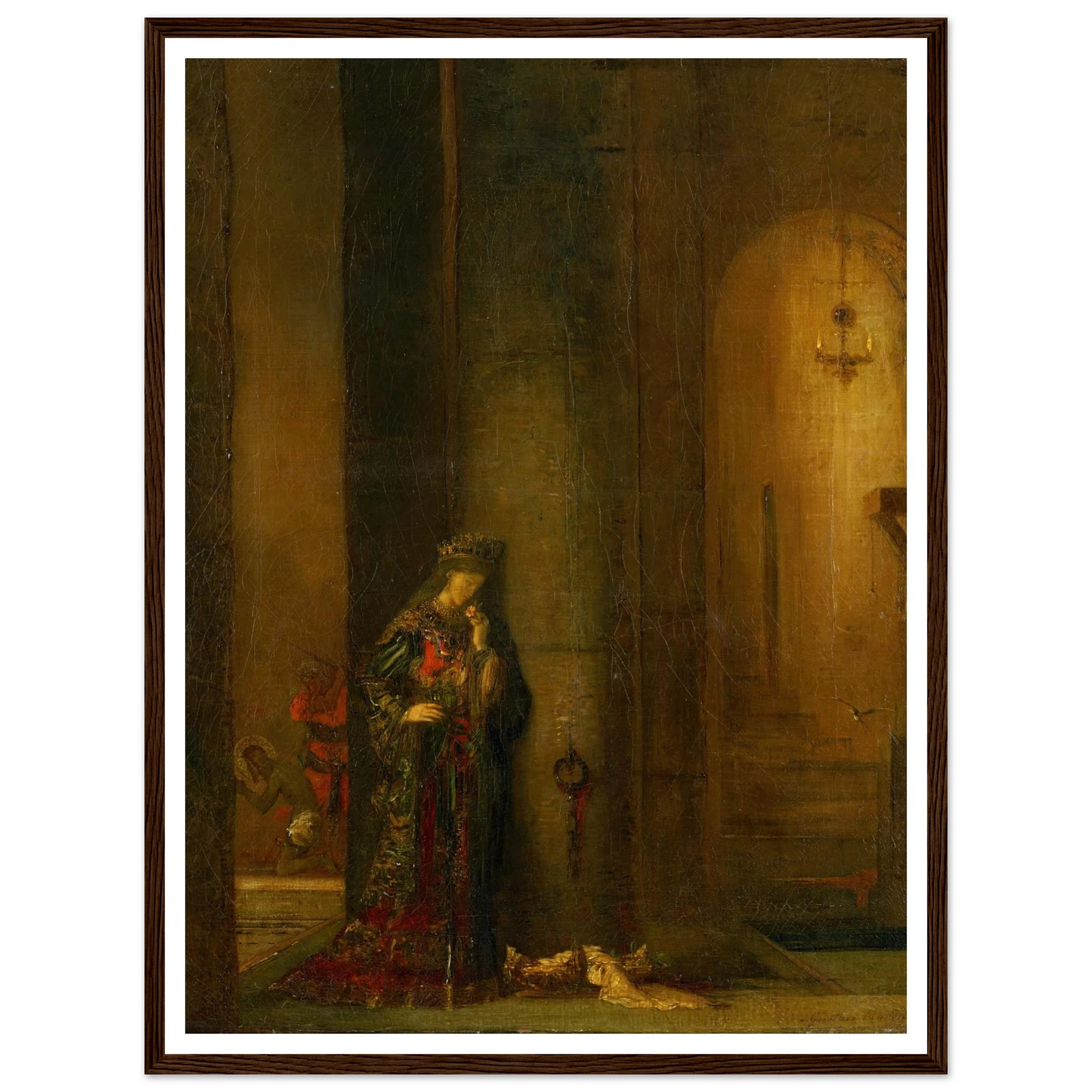 Salome At The Prison Art Print | Gustave Moreau - Framed Poster - 30x40 cm / 12x16″ - Black frame