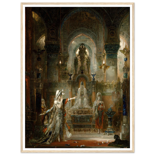 Salomé Dancing before Herod (1876) Art Print | Gustave Moreau - Framed Poster - 30x40 cm / 12x16″ - Black frame