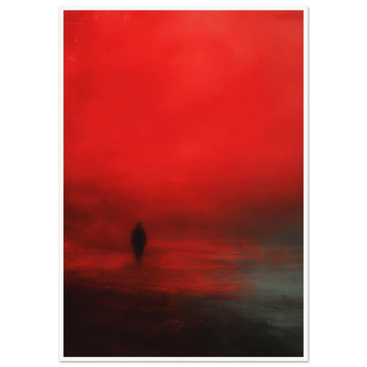 Scarlet Shadow - Framed Poster - 30x40 cm / 12x16″ - Black frame