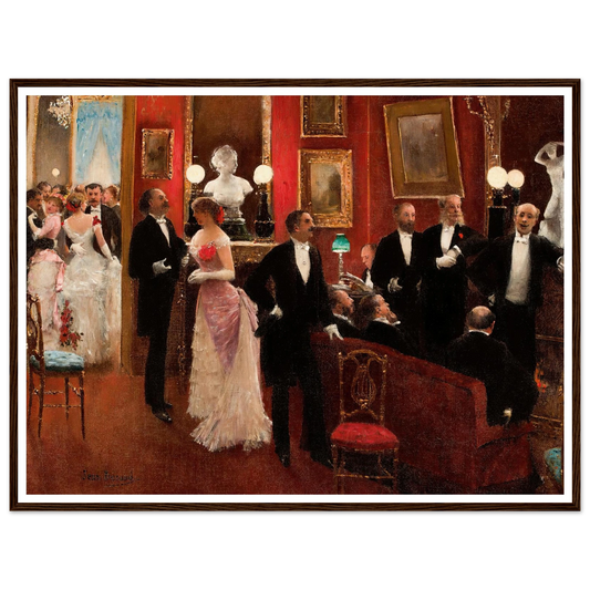 Scène Du Bal Art Print | Jean Beraud - Framed Poster - 30x40 cm / 12x16″ - Black frame