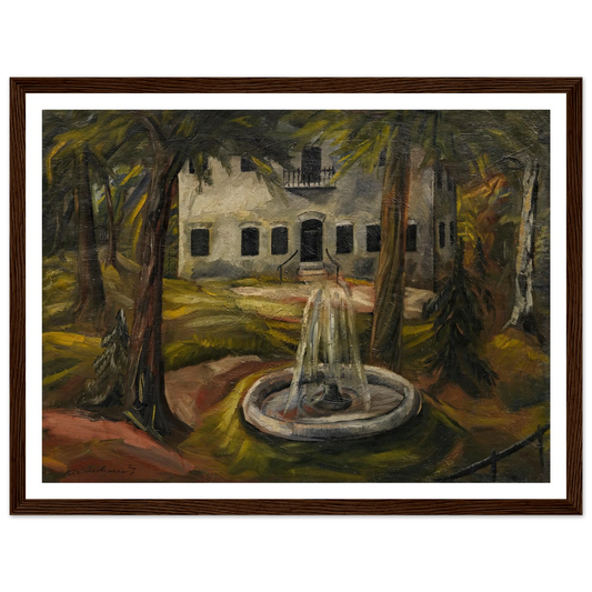 Schloss Burgau bei Wasserburg am Inn (1909) Art Print | Paul Kleinschmidt - Framed Poster - 30x40 cm / 12x16″ - Black frame