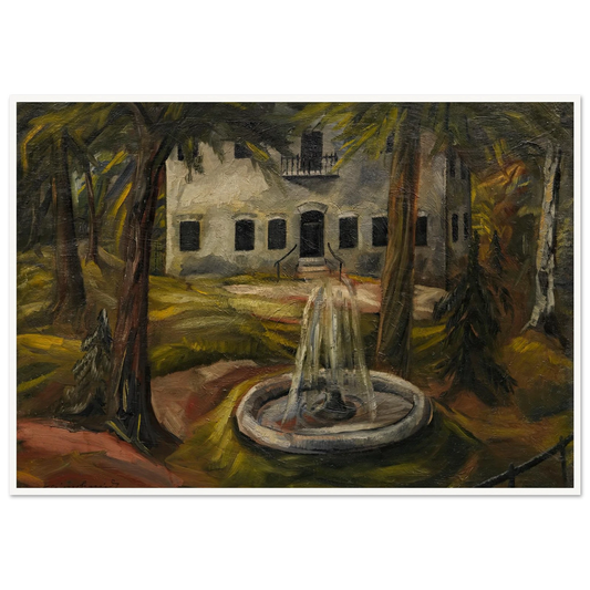 Schloss Burgau bei Wasserburg am Inn (1909) Art Print | Paul Kleinschmidt - Framed Poster - 30x40 cm / 12x16″ - Black frame