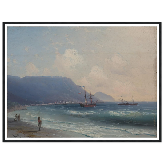 Seascape Art Print | Ivan Konstantinovich Aivazovsky - Framed Poster - 30x40 cm / 12x16″ - Black frame
