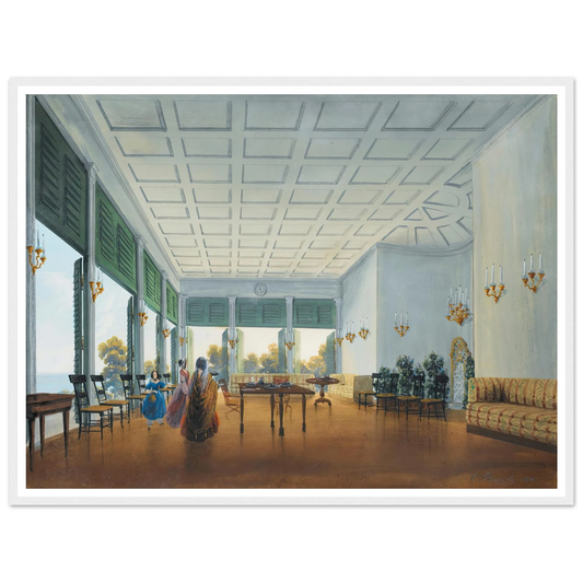 Seven Views Of Miskhor In The Crimea Ii (1841-1842) Art Print | Carlo Bossoli - Framed Poster - 30x40 cm / 12x16″ - Black frame