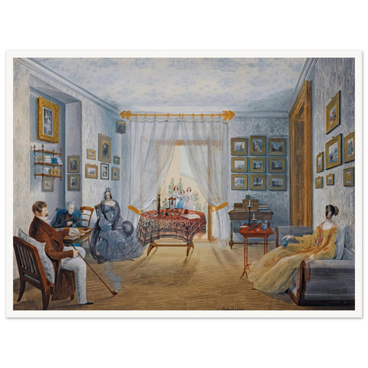 Seven Views Of Miskhor In The Crimea Iii (1841-1842) Art Print | Carlo Bossoli - Framed Poster - 30x40 cm / 12x16″ - Black frame