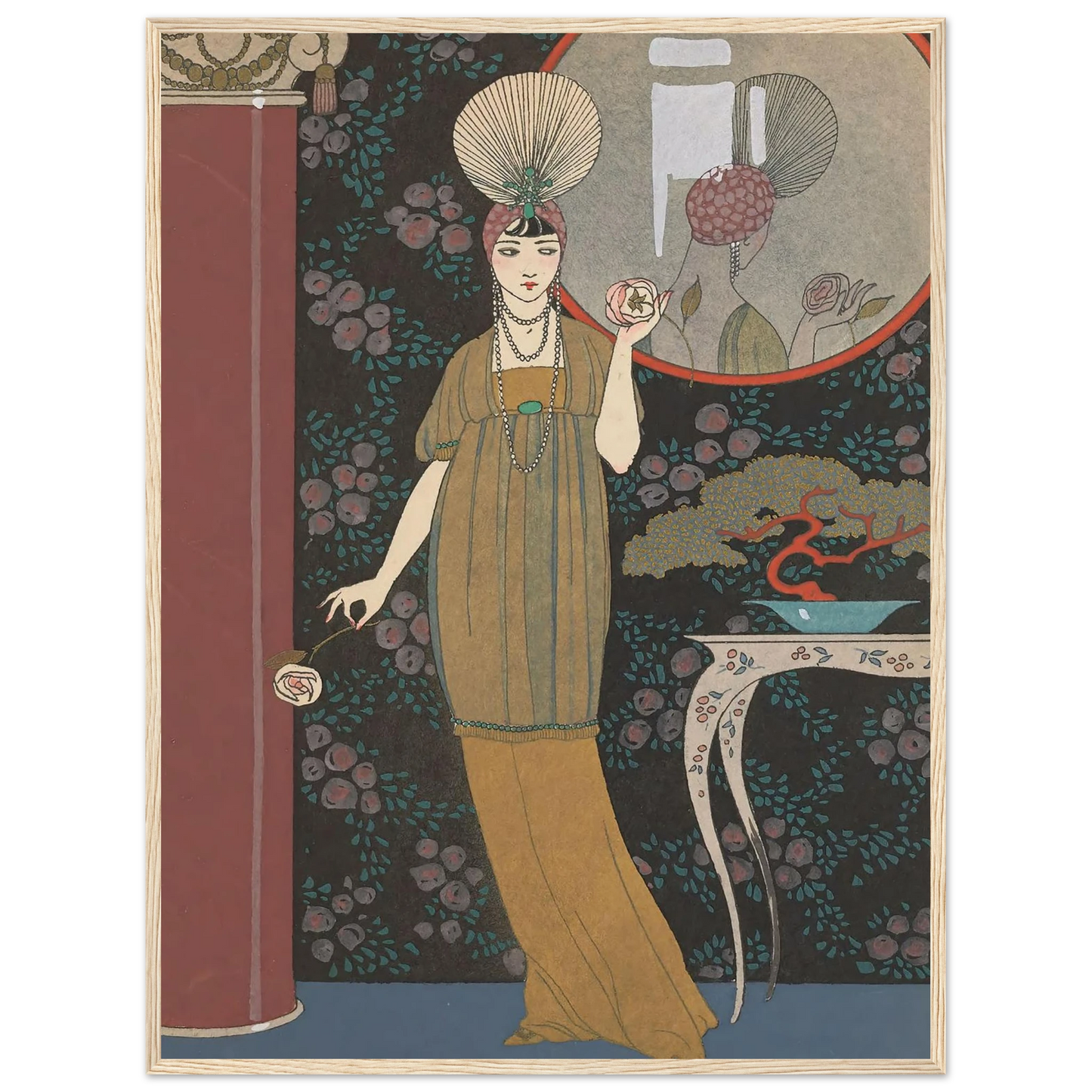Sheherazade (1914) Art Print | George Barbier - Framed Poster - 30x40 cm / 12x16″ - Black frame