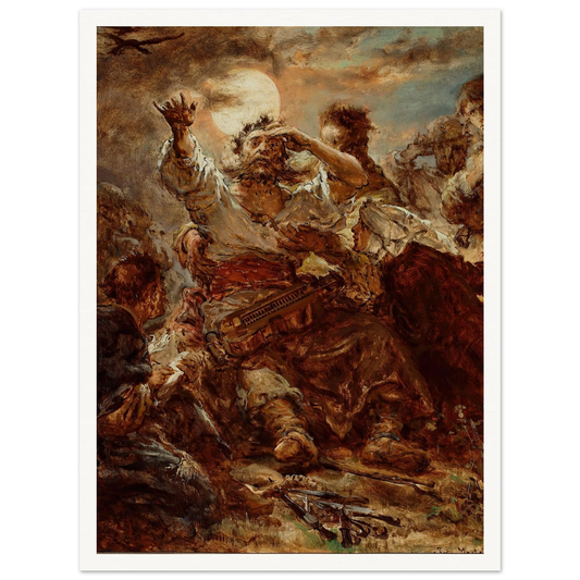 Sketch for the painting “Wernyhora” (1875) Art Print | Jan Matejko - Framed Poster - 30x40 cm / 12x16″ - Black frame
